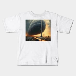 Surreal Dreamscapes - steampunk vehicles Kids T-Shirt